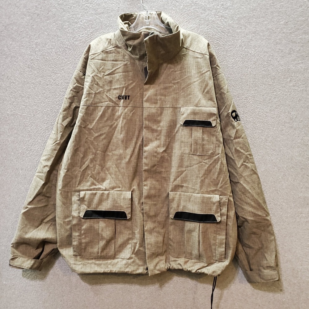 Columbia Men Jacket XL Beige Convert Board Wear Snowboard Waterproof Full Zip